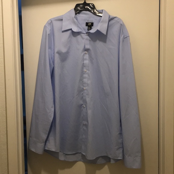 H&M Shirts Hm Baby Blue Dress Shirt Poshmark